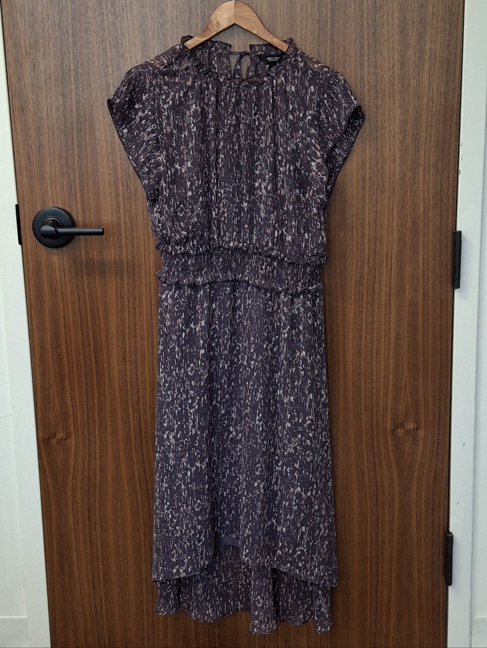 SIMPLY VERA VERA WANG Sheer Lined High Low Dress Sz L